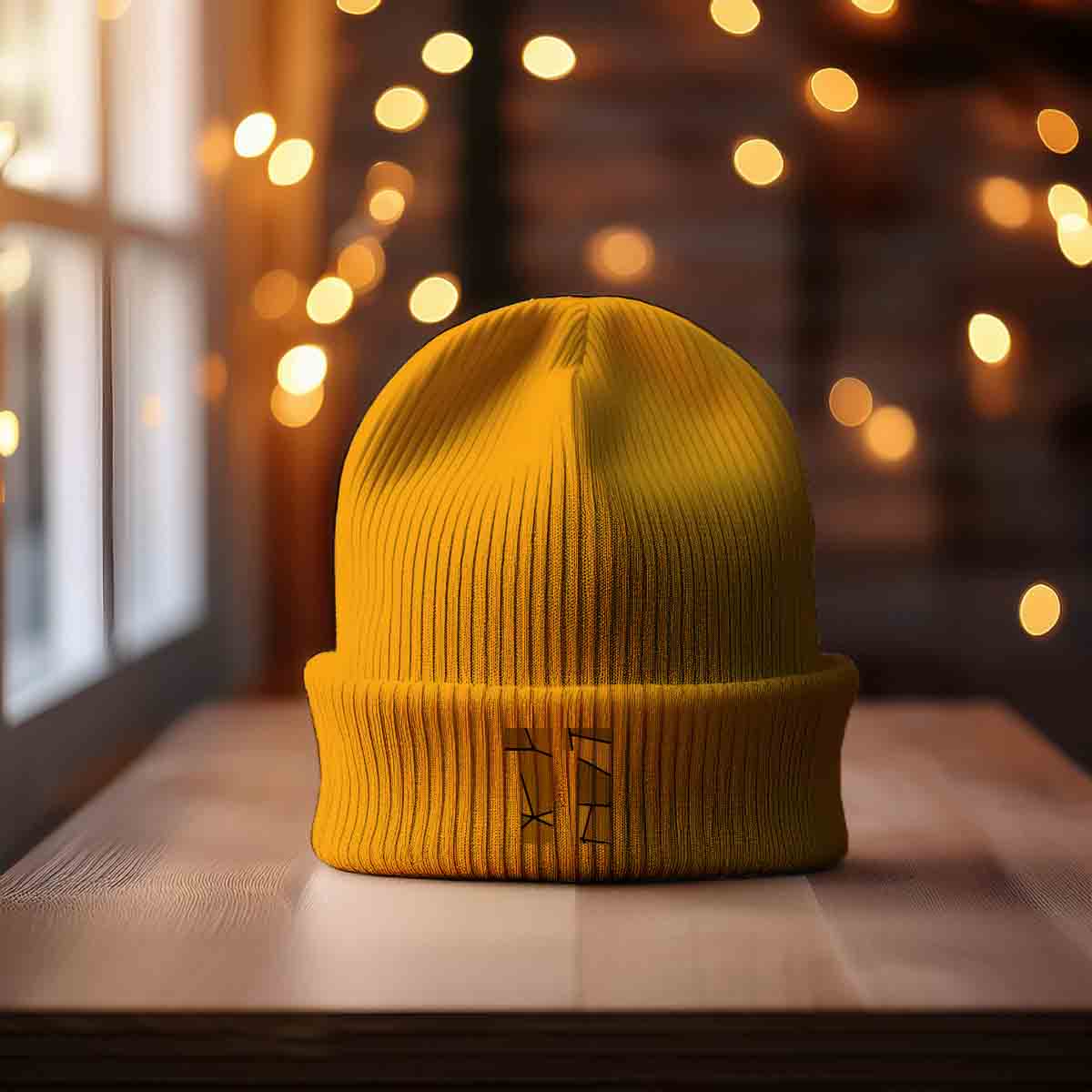 Beanies Plus 11 Number Cuffed Beanie (Gold)
