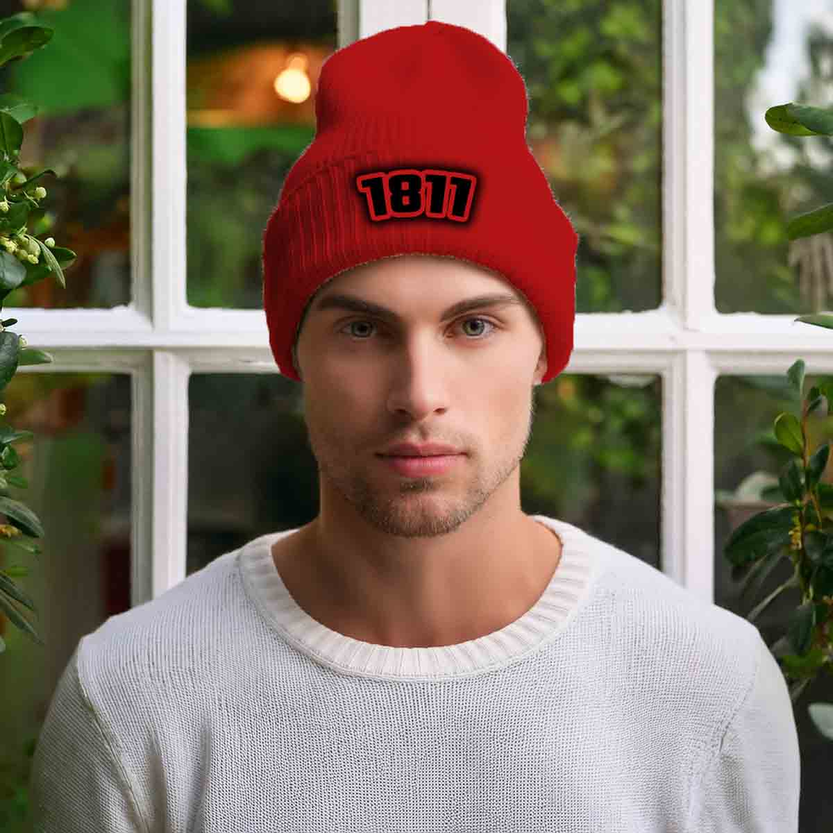 Beanies Plus 1811 Year Cuffed Beanie (Red) image 2