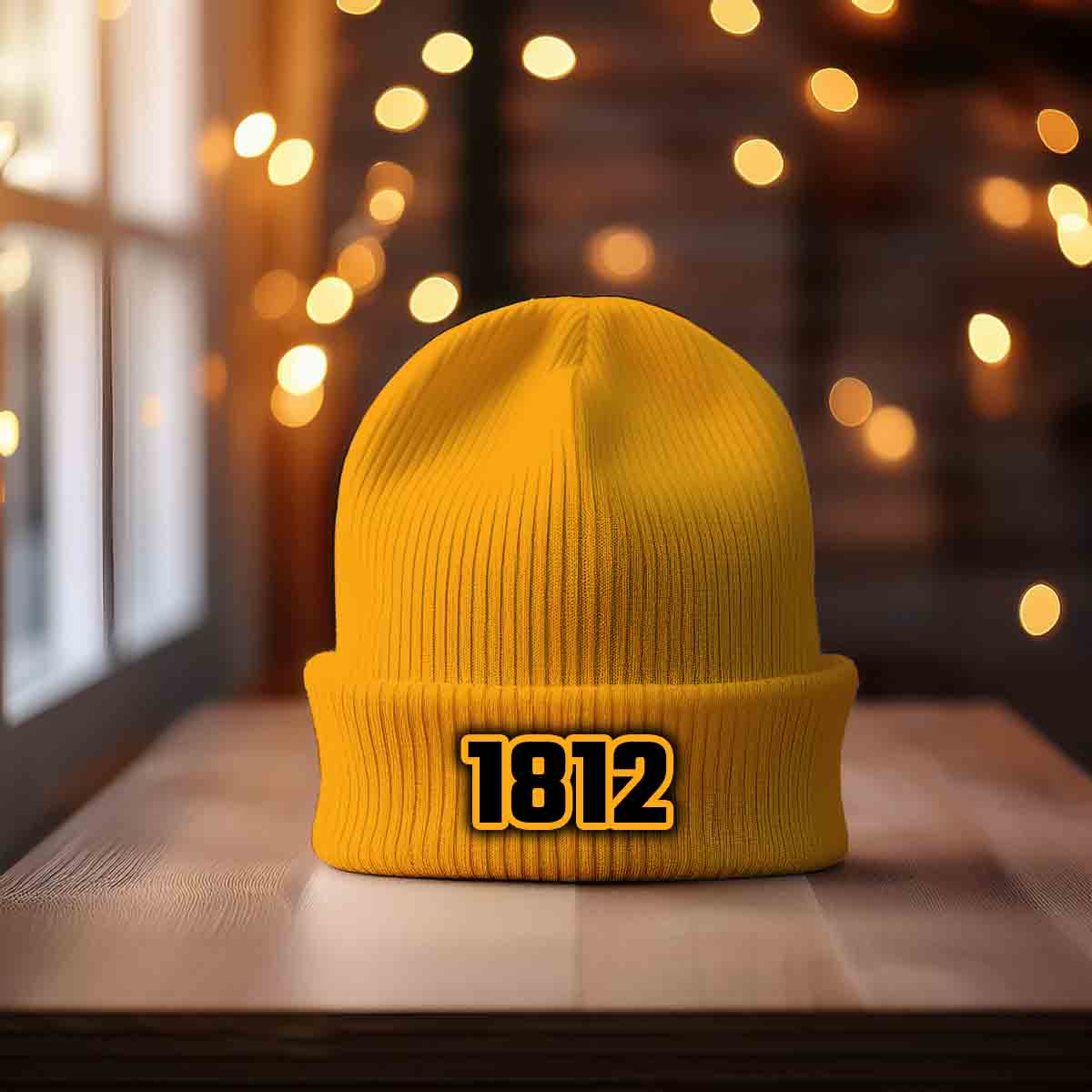 Beanies Plus 1812 Year Cuffed Beanie (Gold)