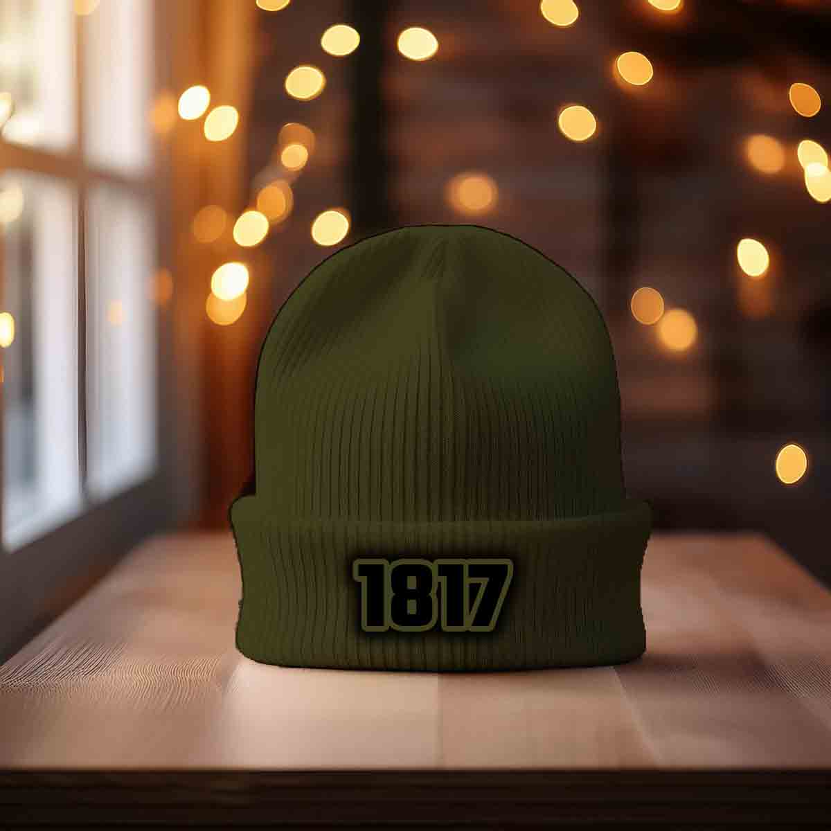 Beanies Plus 1817 Year Cuffed Beanie (Olive)