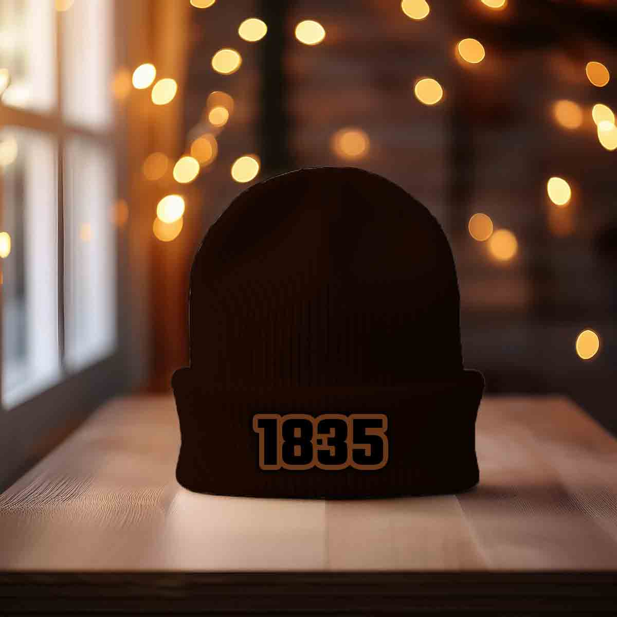 Beanies Plus 1835 Year Cuffed Beanie (Brown)