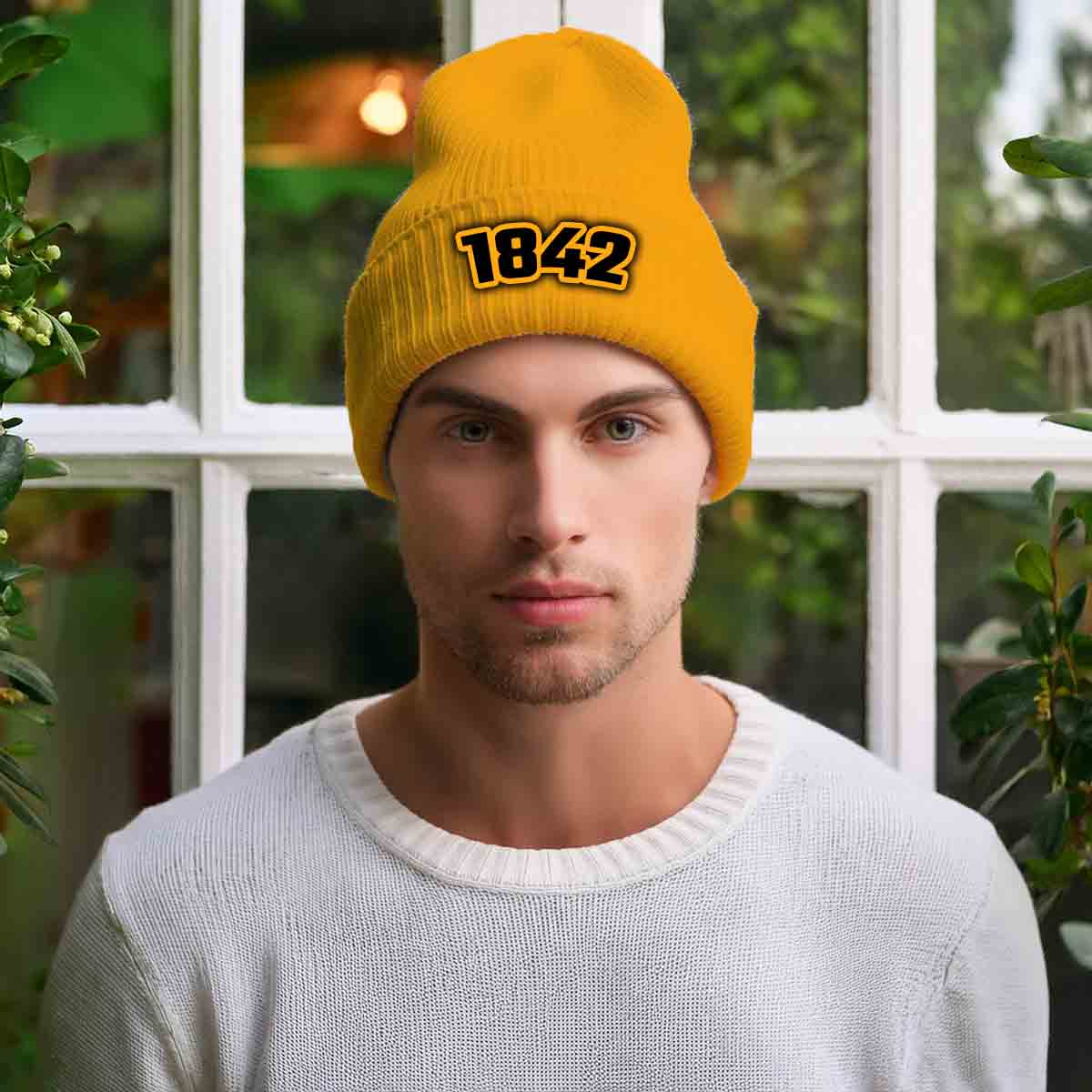 Beanies Plus 1842 Year Cuffed Beanie (Gold) image 2