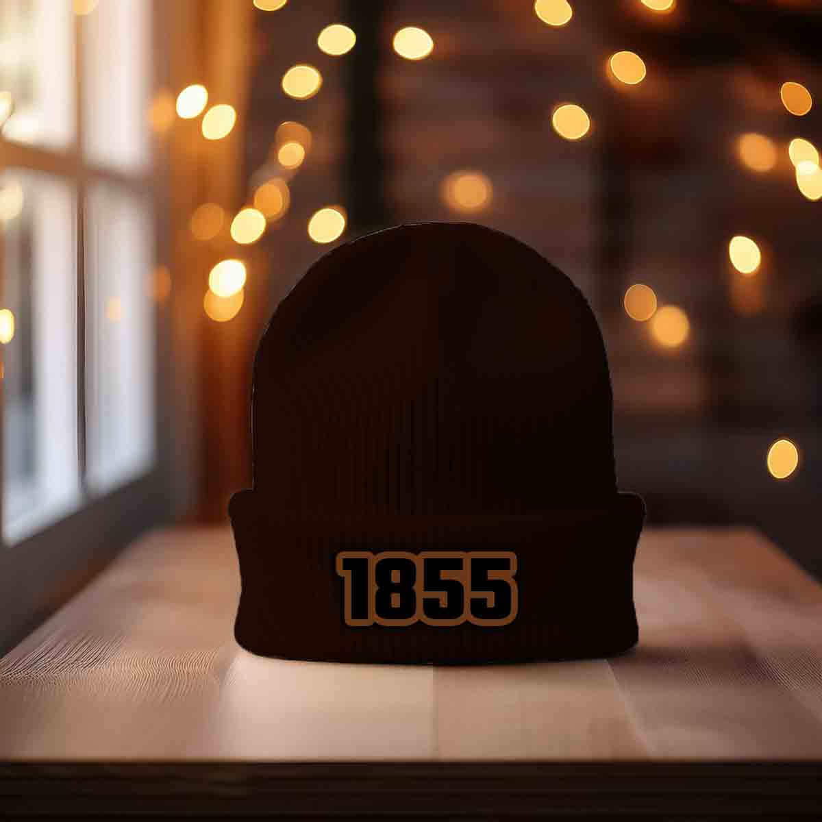 Beanies Plus 1855 Year Cuffed Beanie (Brown)