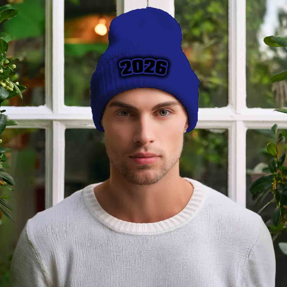 Beanies Plus 2026 Year Cuffed Beanie (Royal) image 2