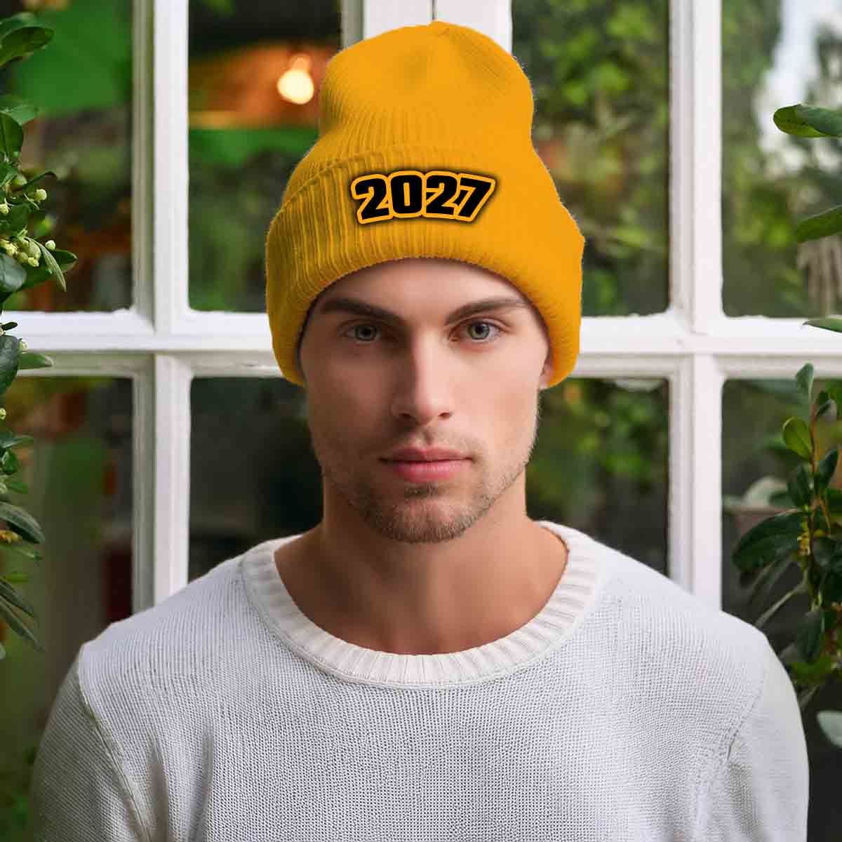 Beanies Plus 2027 Year Cuffed Beanie (Gold) image 2