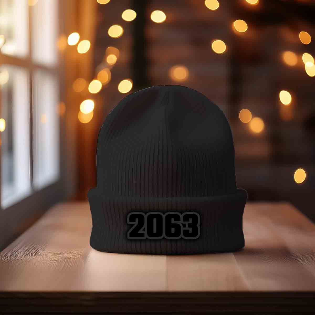 Beanies Plus 2063 Year Cuffed Beanie (Dark Grey) image 1
