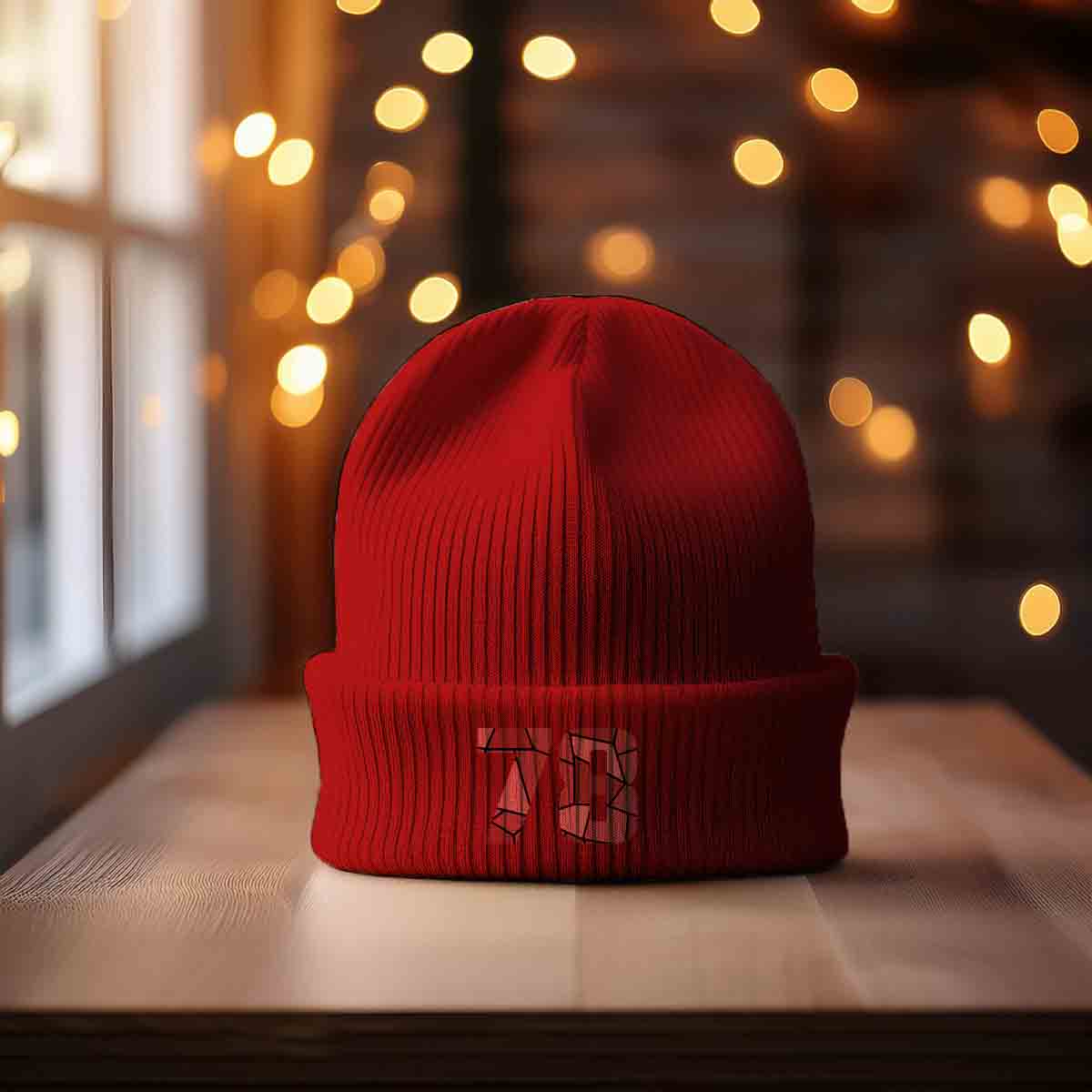 Beanies Plus 78 Number Cuffed Beanie (Red)