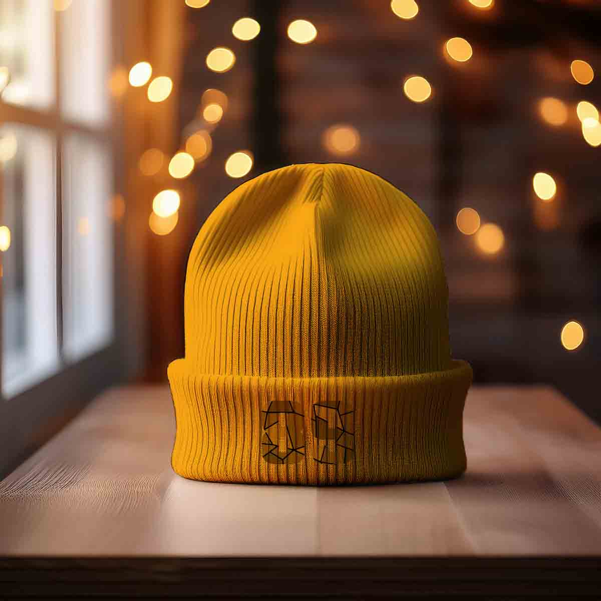 Beanies Plus 89 Number Cuffed Beanie (Gold)
